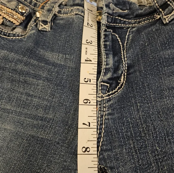 Rock Revival Blue Straight Leg Jeans Classic Denim - Picture 4 of 10